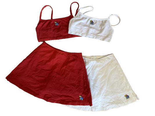 Kansas Mini Patch Cheer Skort