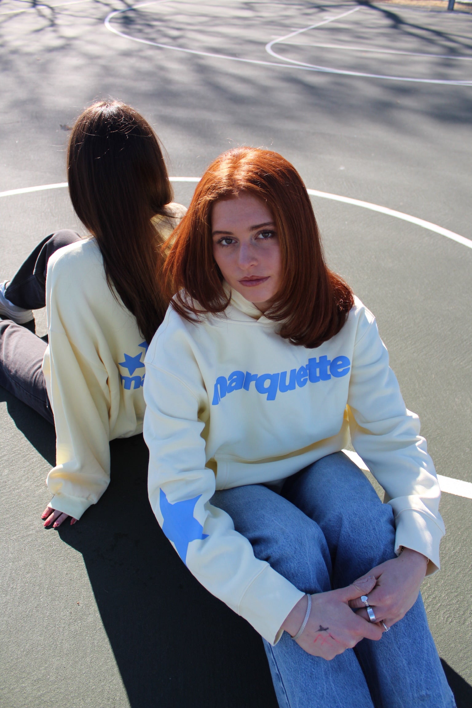 Marquette Pastel Puff Hoodie