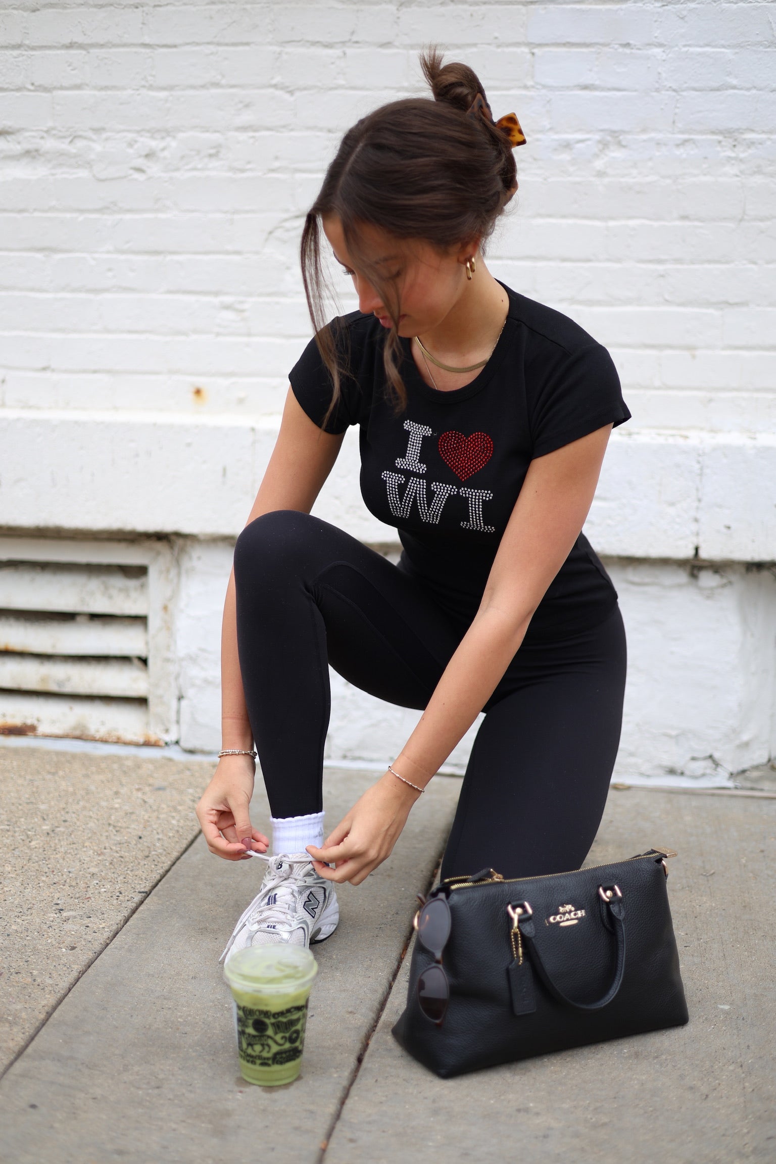 I Love WI Rhinestone Heritage Tee