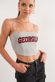 Georgia Touchdown Corset Top