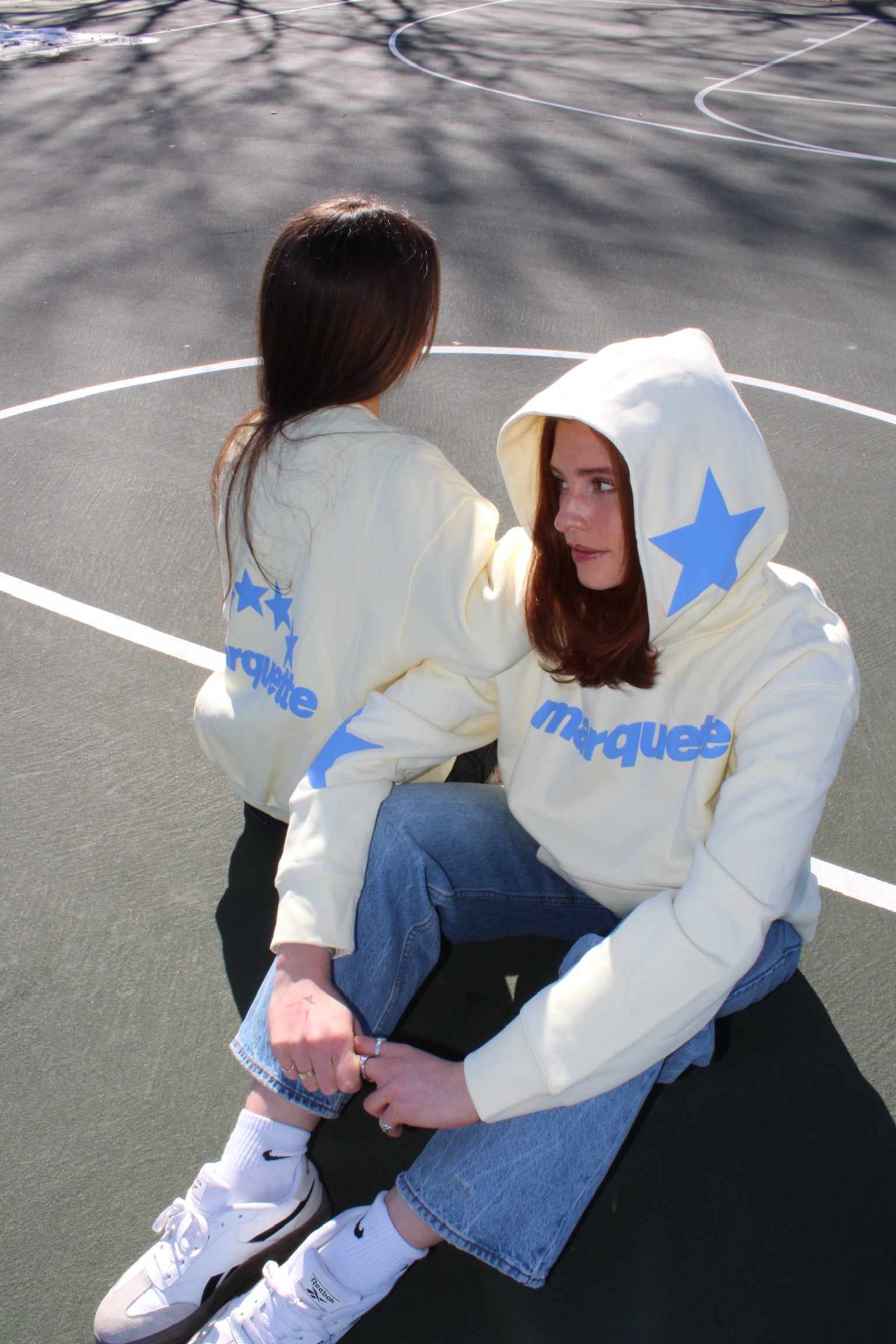 Marquette Pastel Puff Hoodie