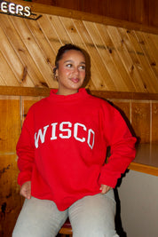 Red Wisco Mock Neck