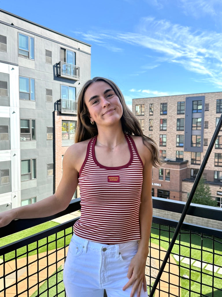 Minnesota Stripe Halter Top