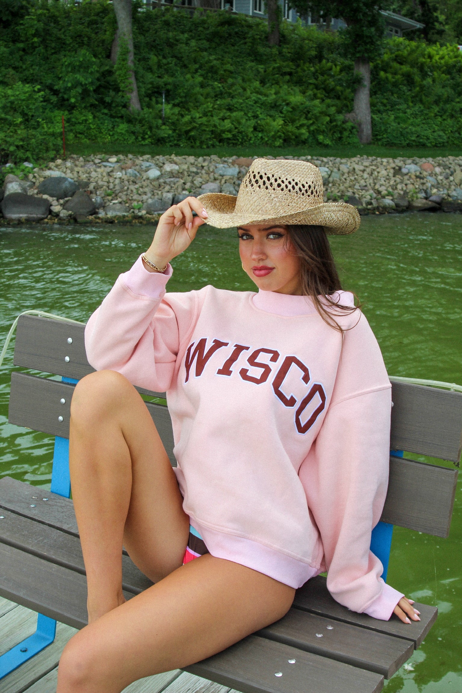 Pink Wisco Mockneck