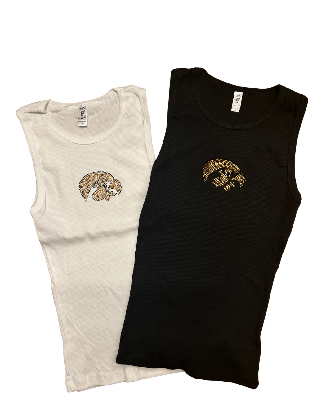 Hawkeyes Rhinestone Gym Tank