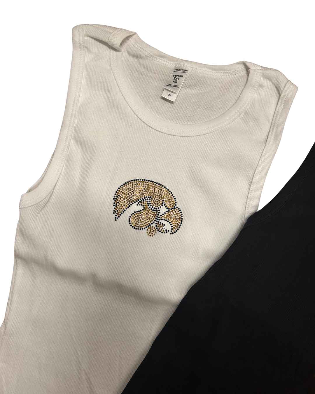 Hawkeyes Rhinestone Gym Tank