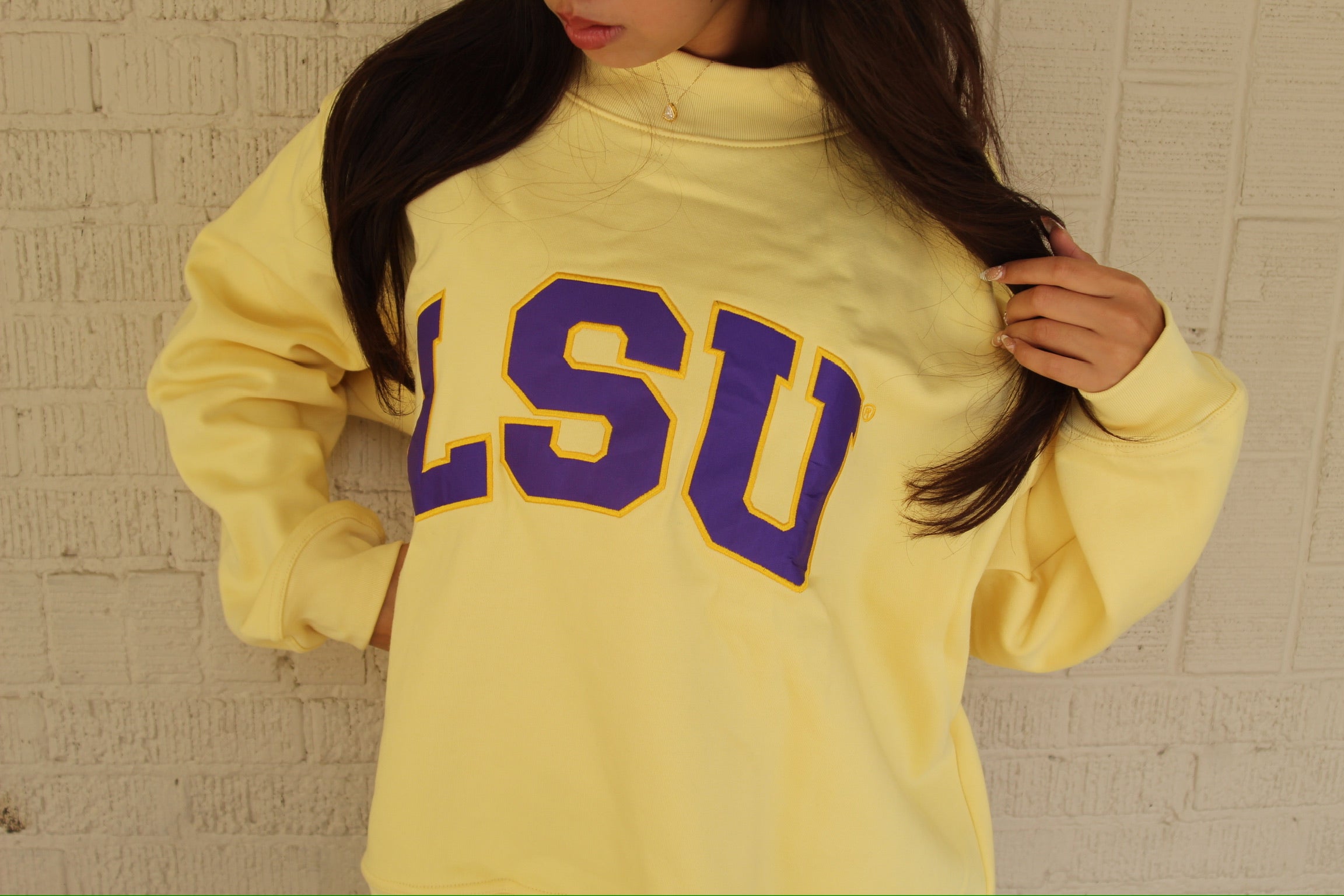 LSU Mock Neck