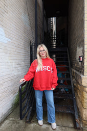 Red Wisco Mock Neck