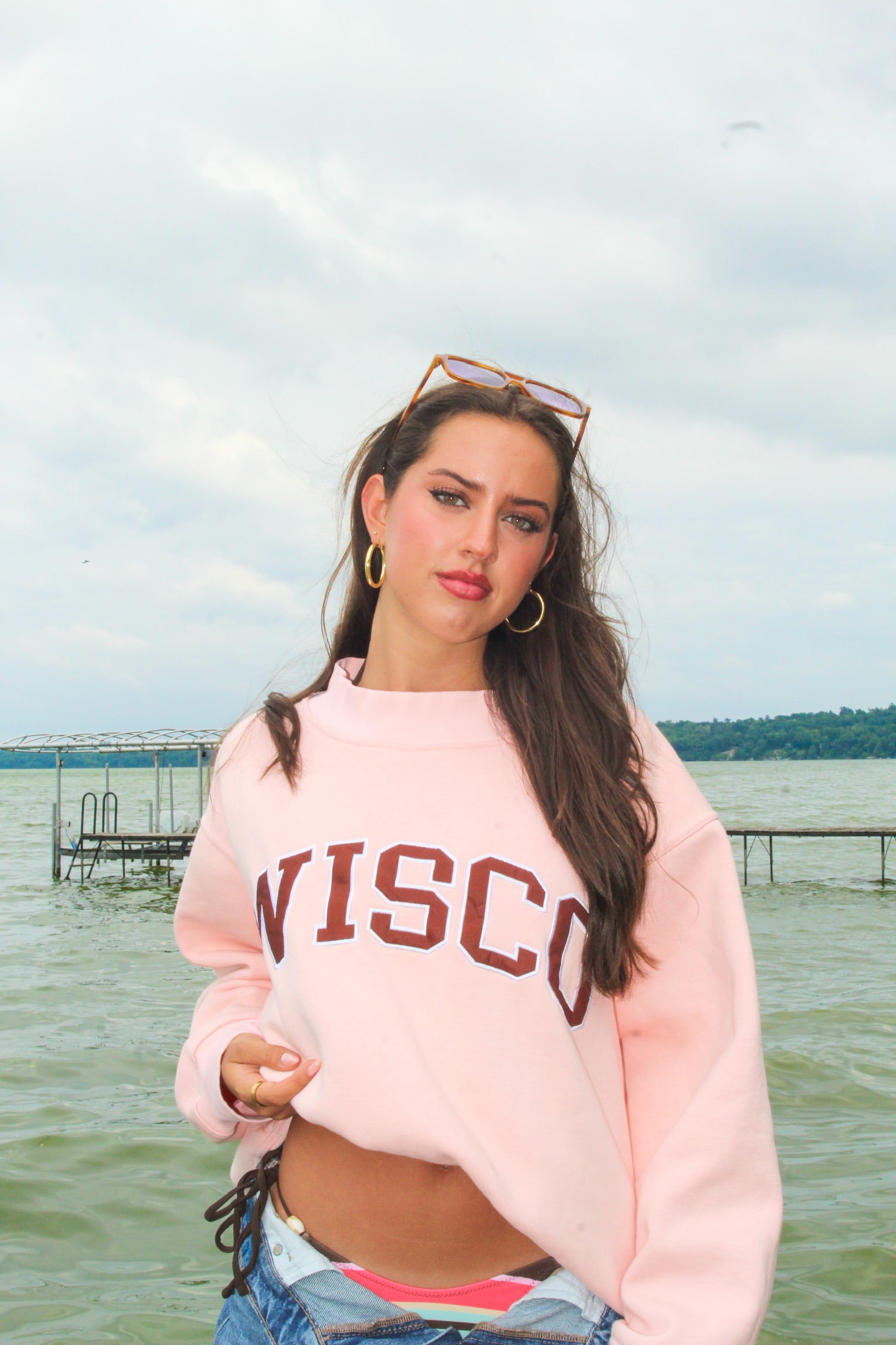 Pink Wisco Mockneck