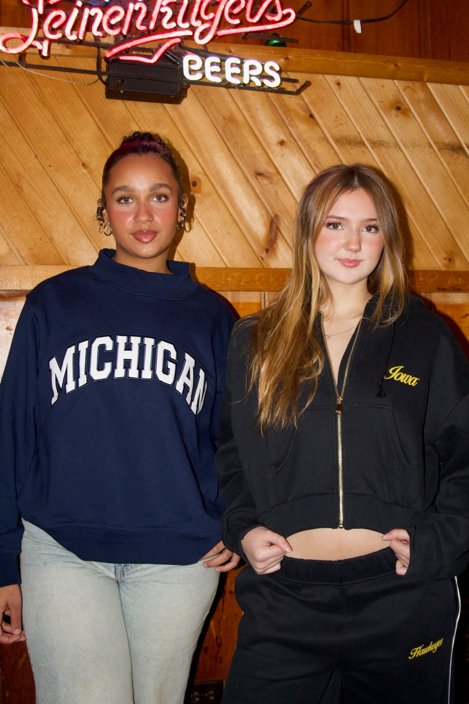 Iowa Hawkeyes Crop Full Zip