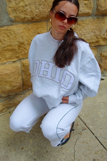 Grey Ohio Mock Neck