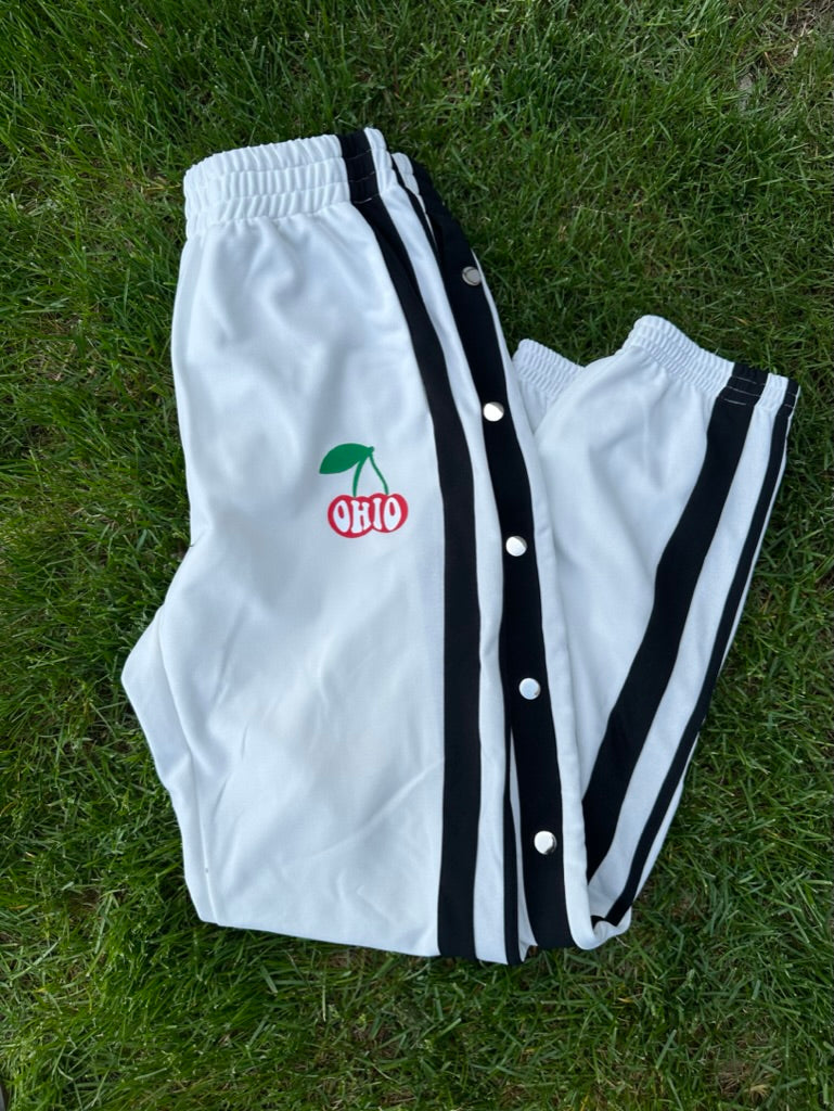 Ohio Cherries Snap Track Pants