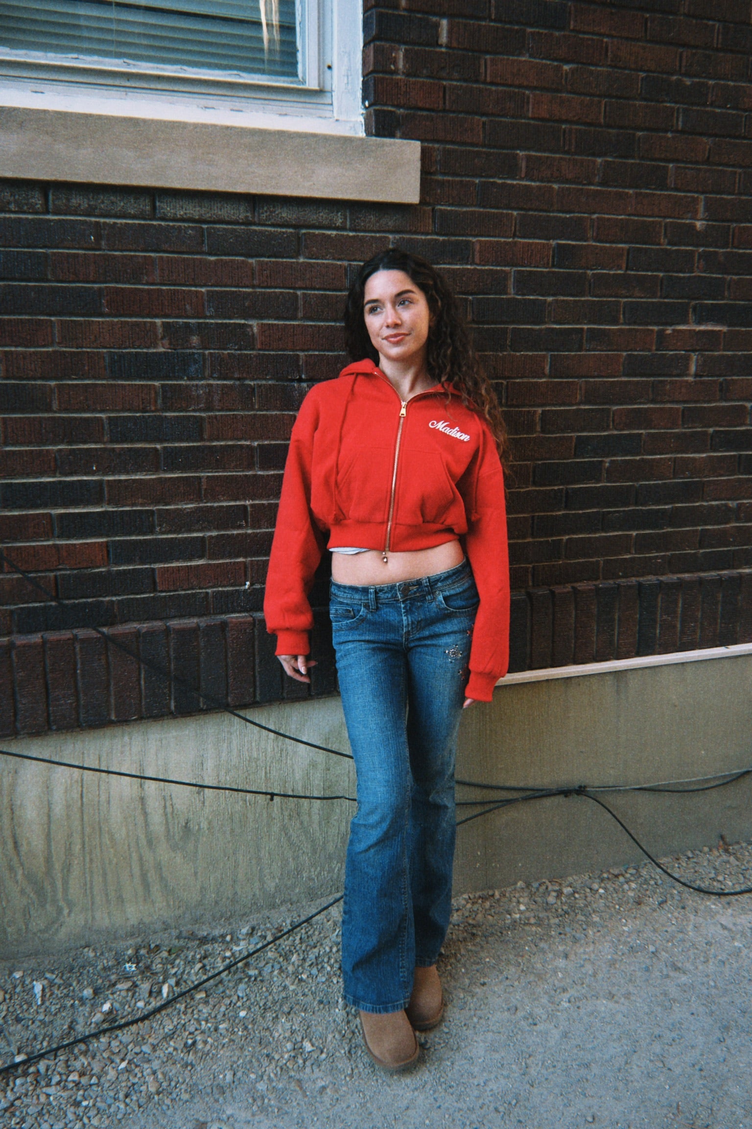 Madison Wisconsin Crop Full Zip