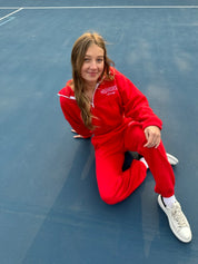 Wisco Dice Crop Half Zip