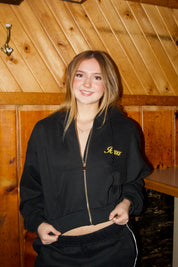 Iowa Hawkeyes Crop Full Zip