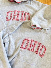 Ohio Gingham Stitched Hoodie