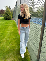 Miz Burst Crop Tee