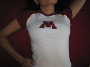 Minnesota Embroidered Raglan Tee