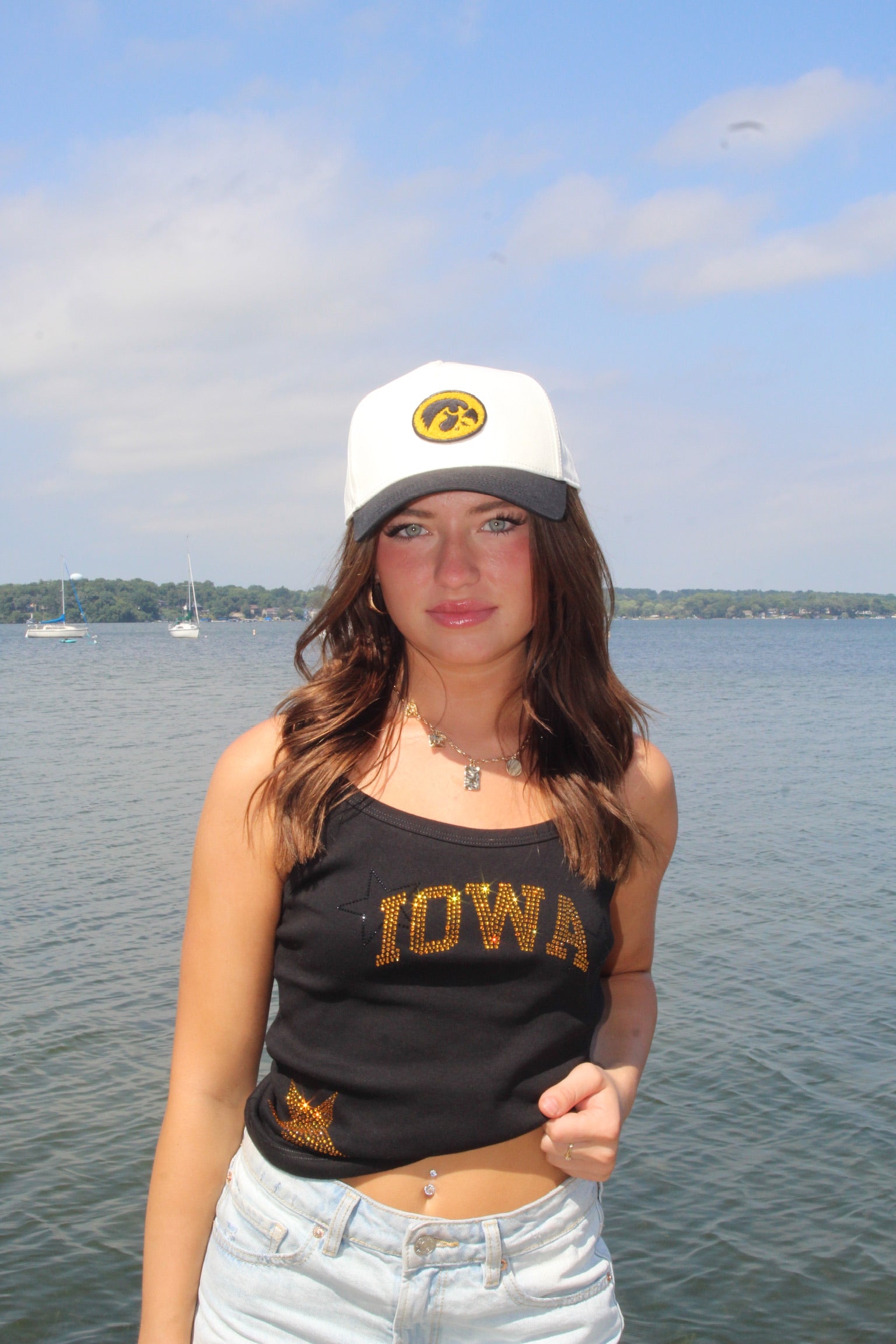 Iowa Star Rhinestone Everyday Tank