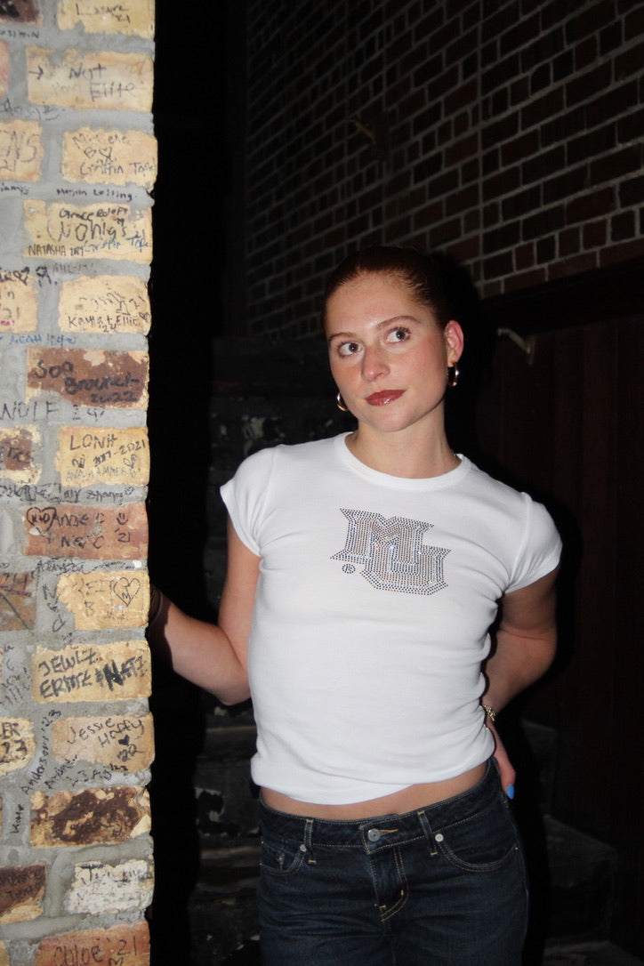 MU Rhinestone Heritage Tee