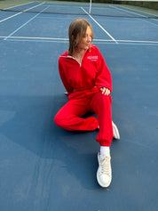 Wisco Dice Crop Half Zip