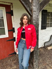 Wisconsin Name Plate Varsity Bomber Jacket