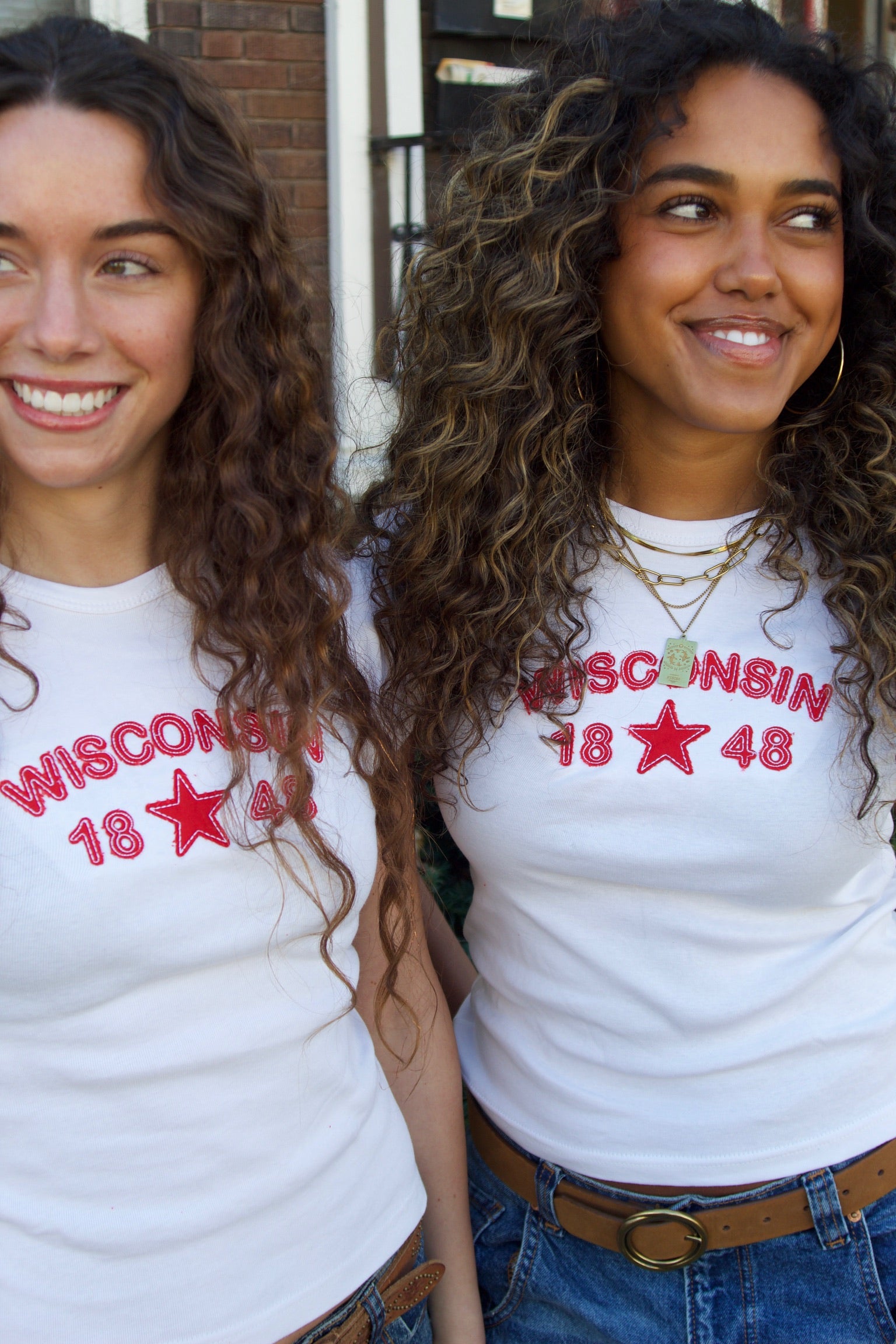 Wisconsin 1848 Applique Tee