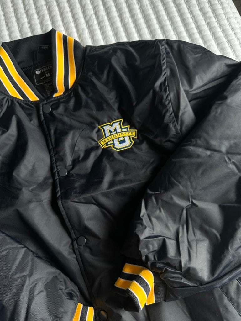 Marquette Embroidered Varsity Bomber Jacket