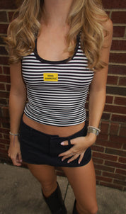 Hawkeyes Stripe Halter Top