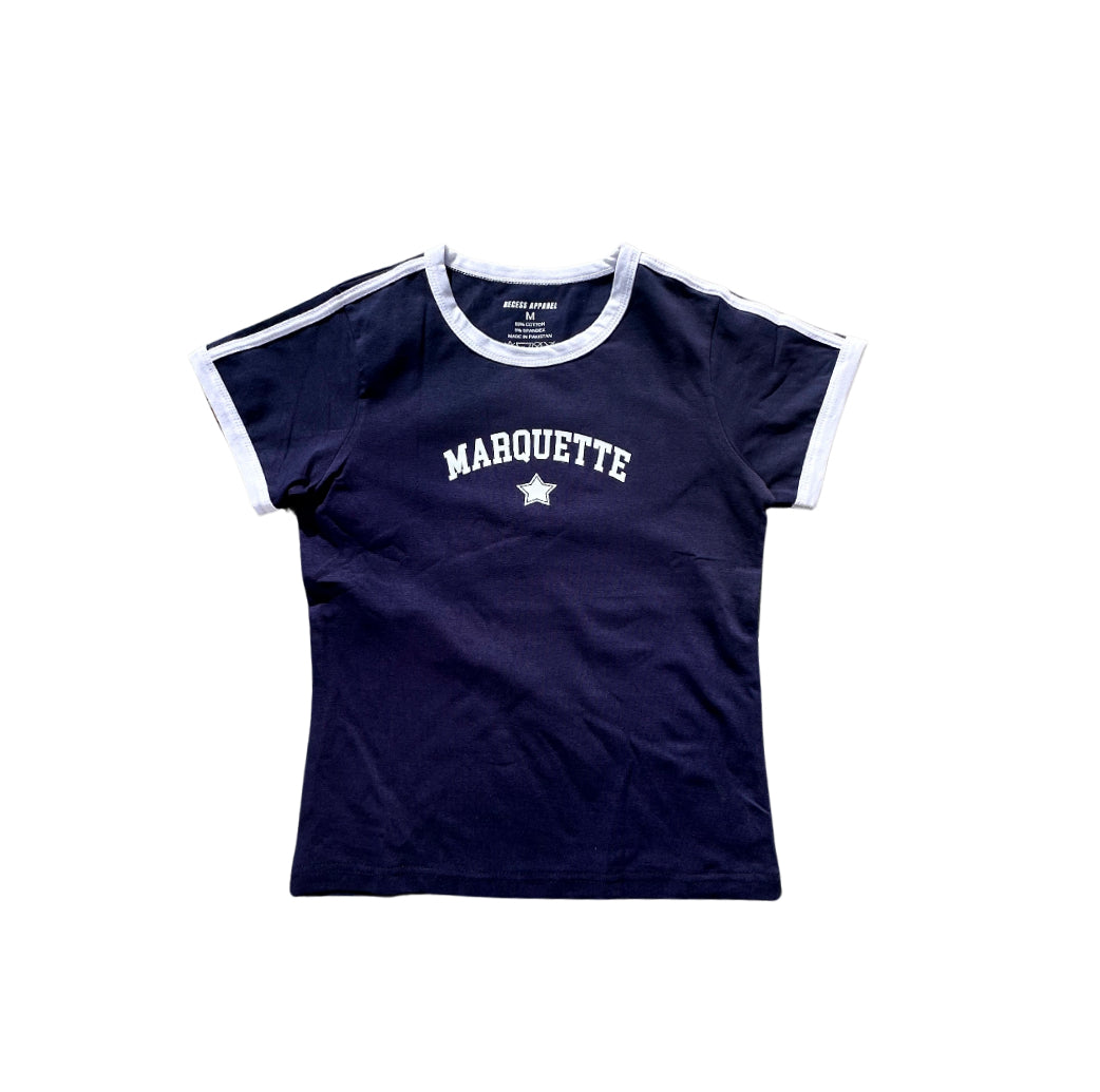 Marquette Soccer Baby Tee