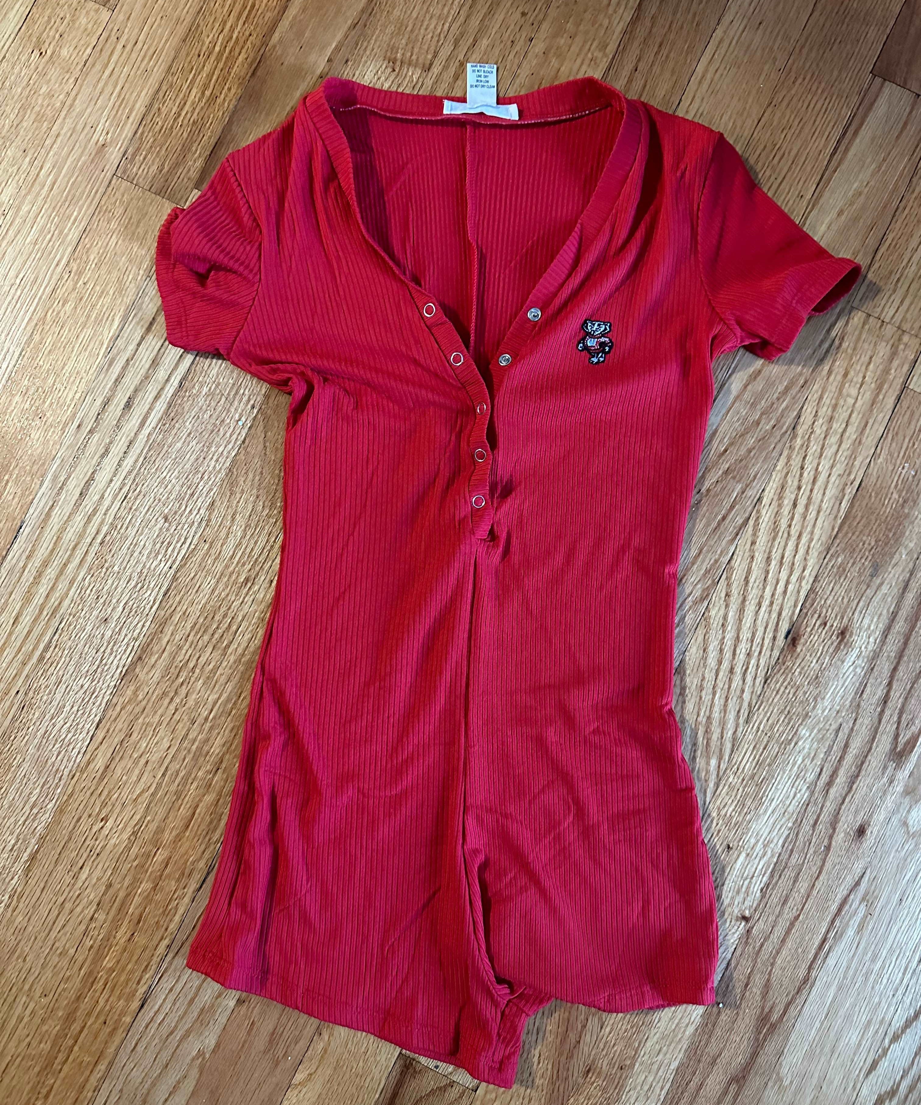 Bucky Patch Button Romper
