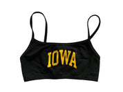 Iowa Block Halftime Bralette
