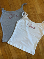 Ohio Script Rhinestone Everyday Tank