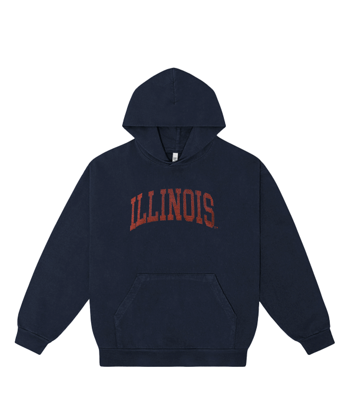 Illinois Rhinestone Hoodie