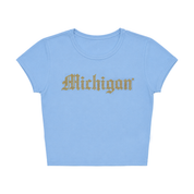 Michigan Rhinestone Freshman Tee