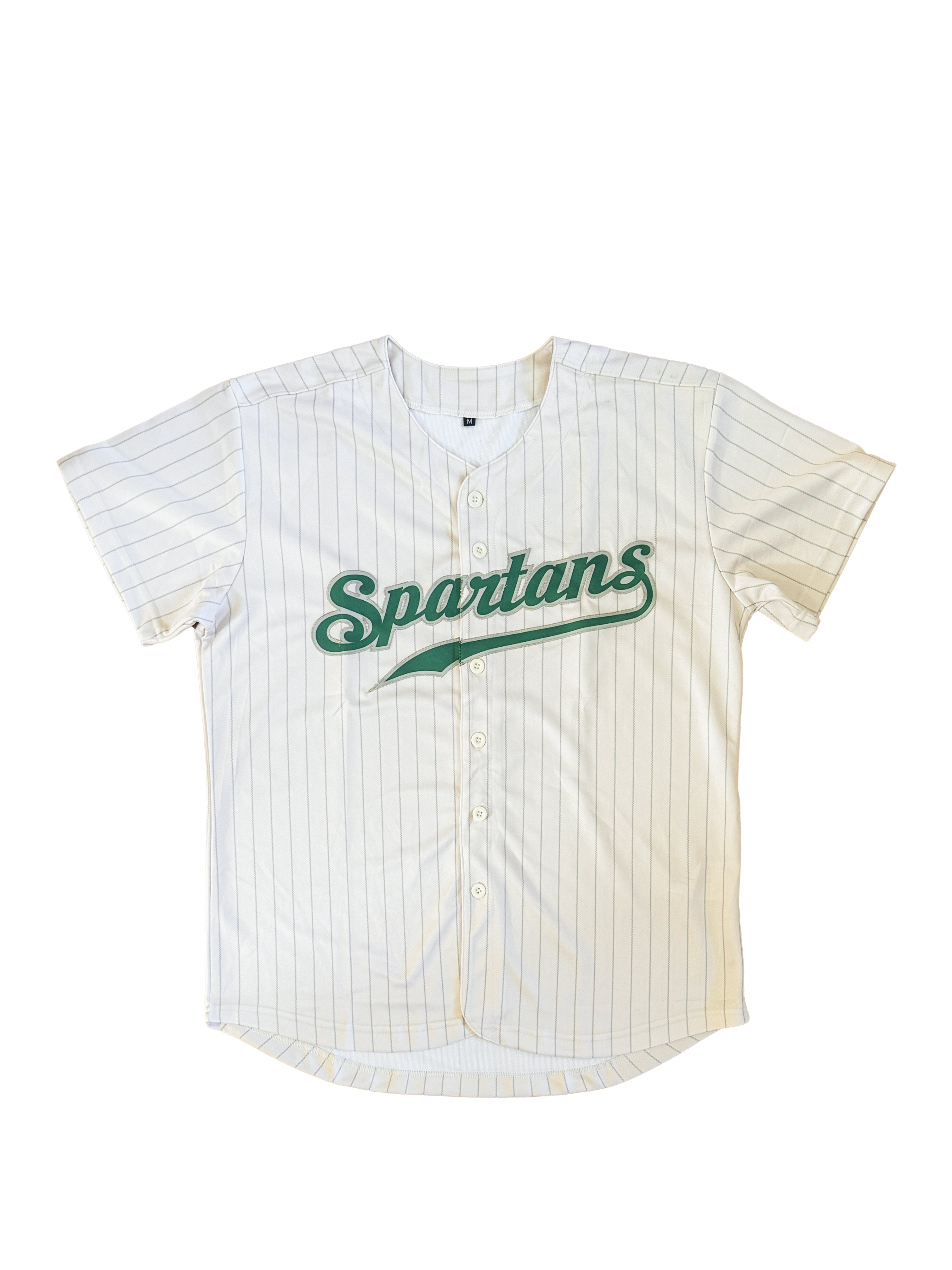 Spartans Pinstripe Baseball Jersey