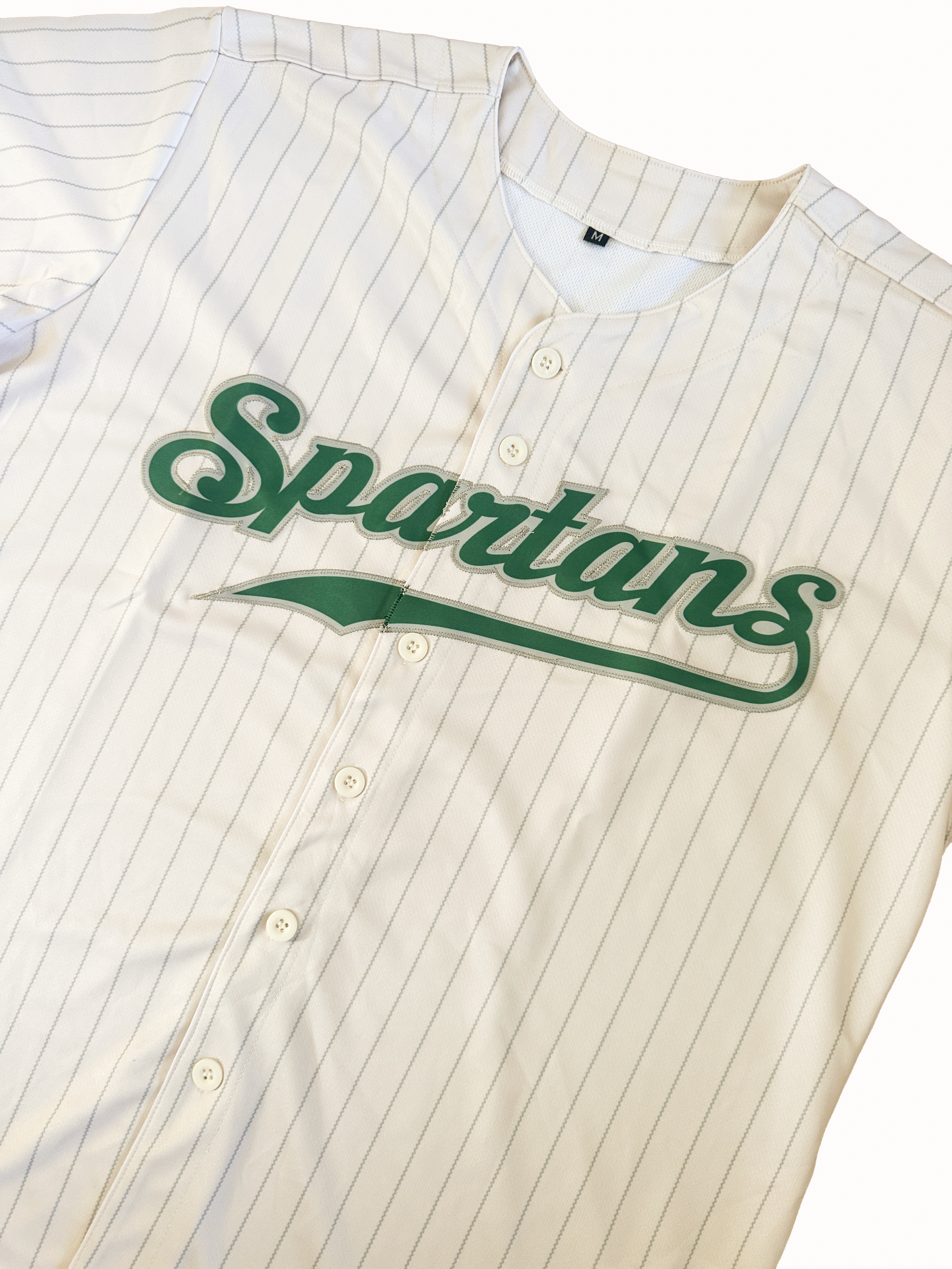 Spartans Pinstripe Baseball Jersey