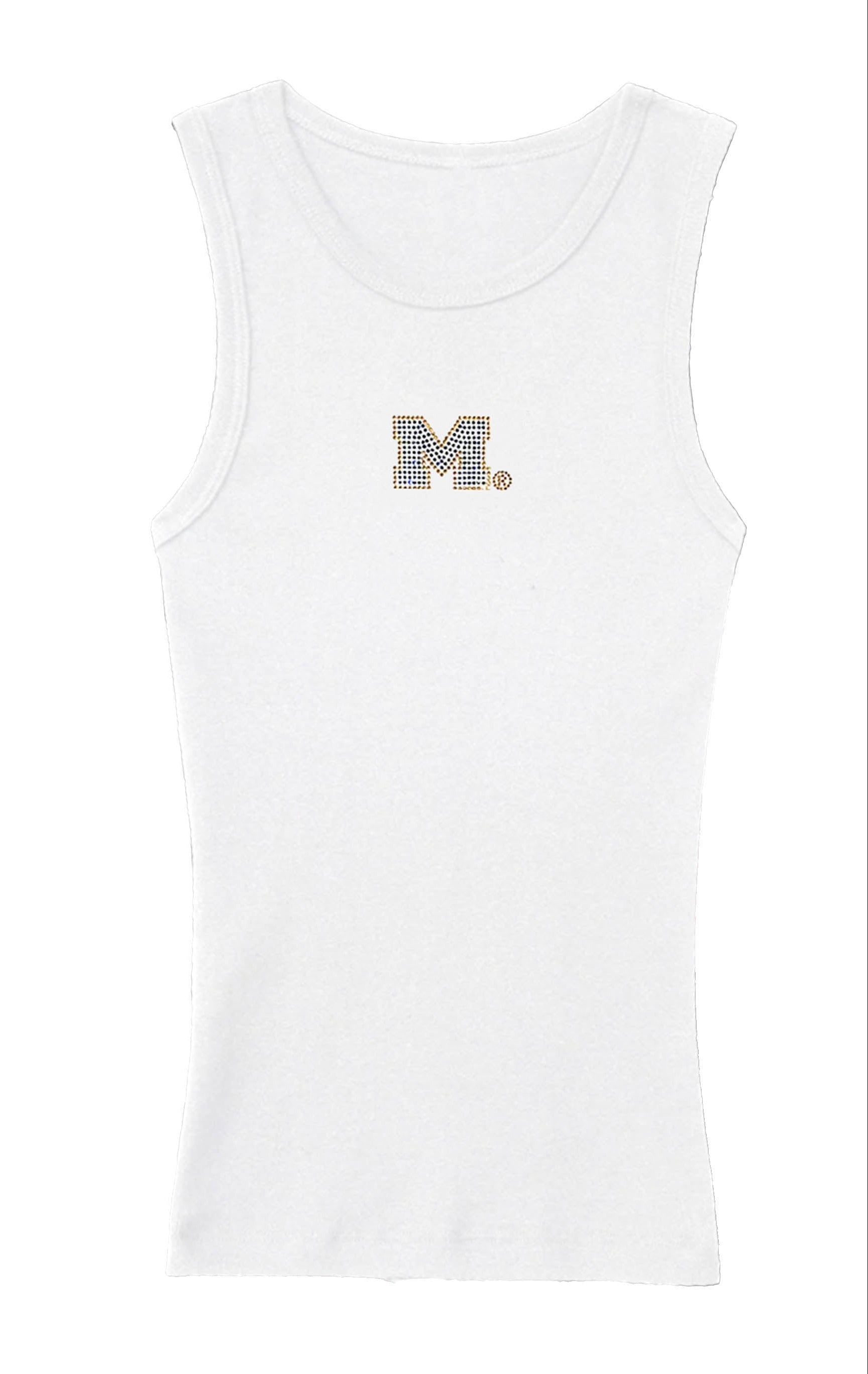 M Rhinestone Gym Tank