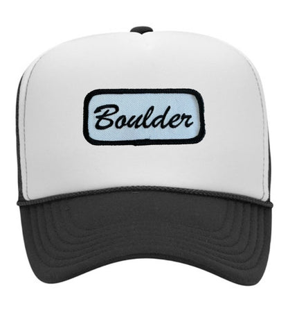 Boulder Name Plate Trucker