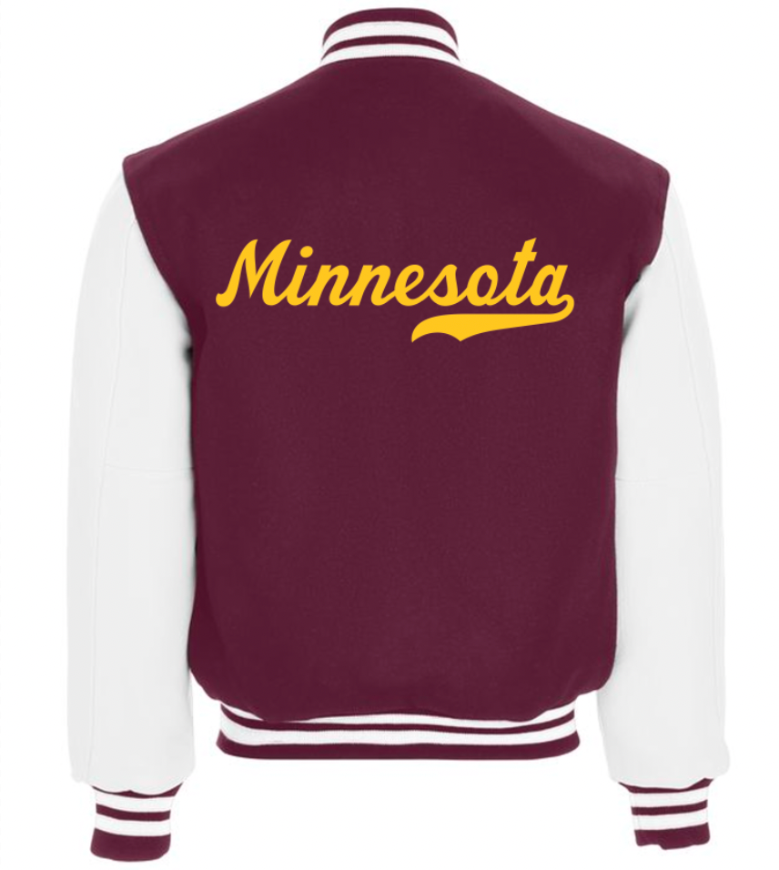 Maroon and gold letterman jacket hot sale
