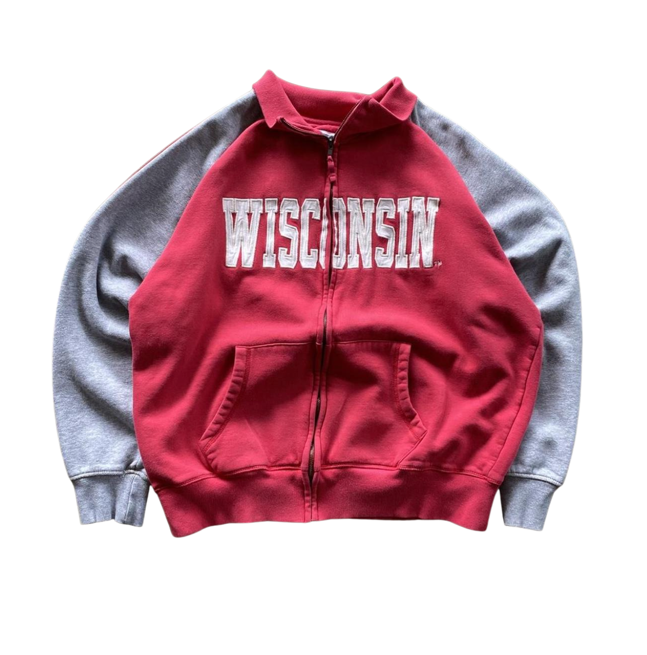 Vintage Wisconsin Full Zip Sweatshirt