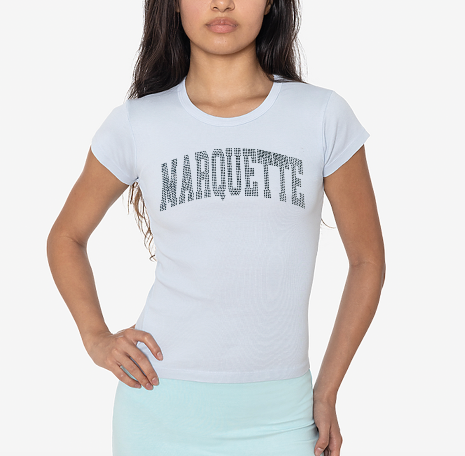Marquette Rhinestone Heritage Tee