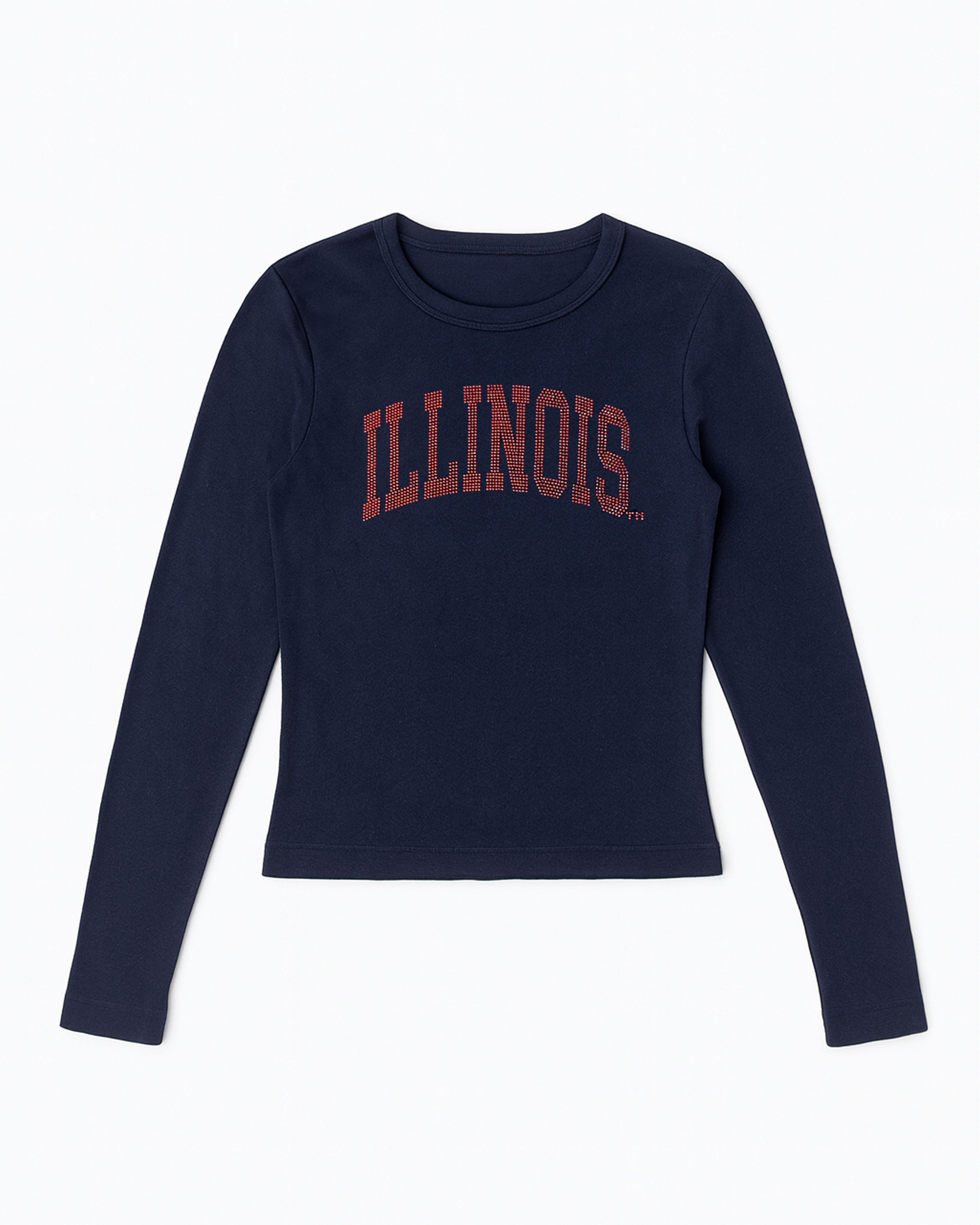 Illinois Rhinestone Freshman Long Sleeve
