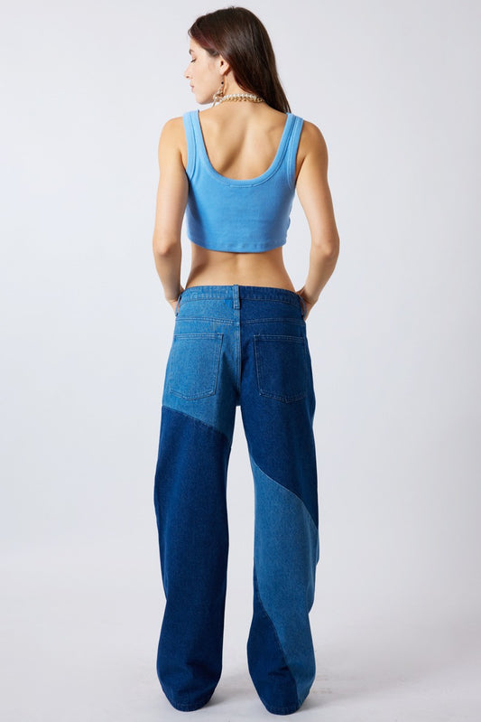 Colorblock Jeans