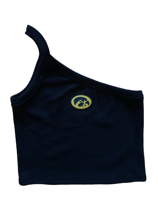 Herky One Shoulder Ribbed Tank