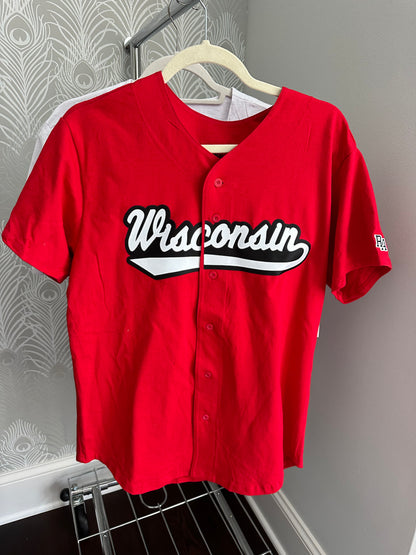 Wisconsin Cotton Baseball Jersey