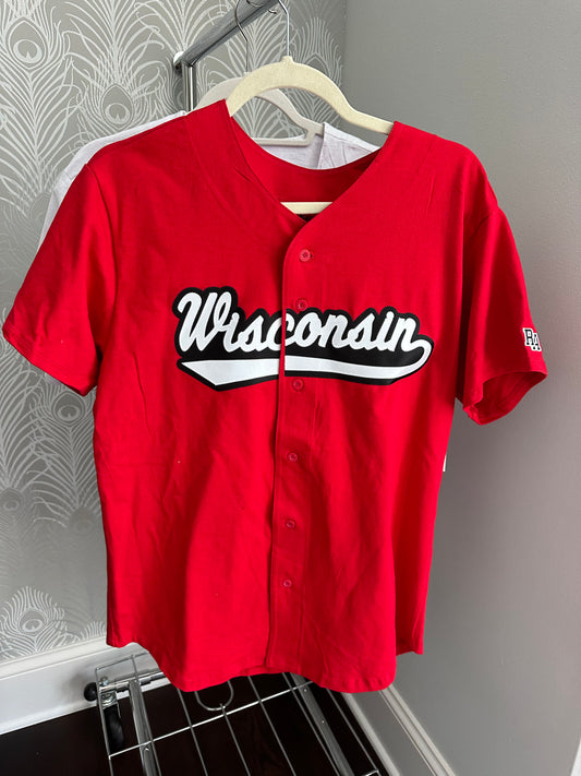 Wisconsin Cotton Baseball Jersey