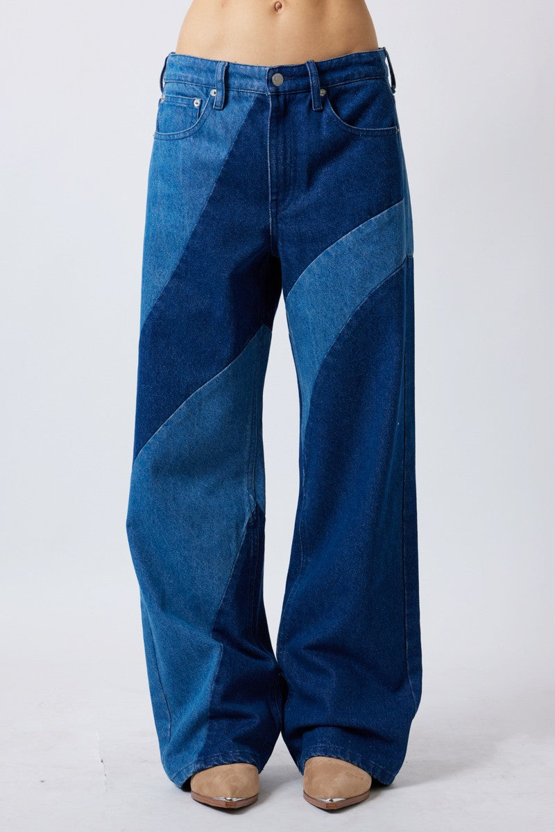 Colorblock Jeans