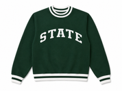 State Stripe Mock Neck