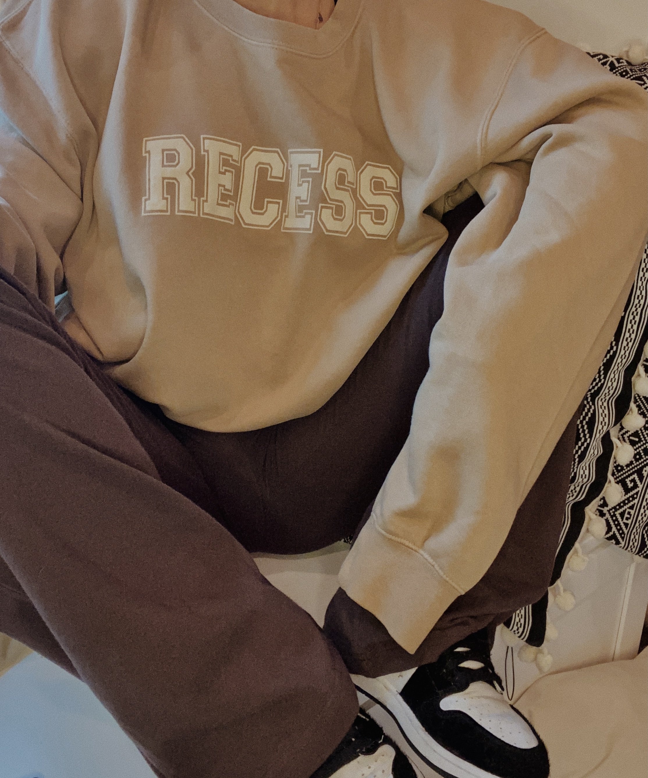 Natural Puff Paint Crew - Recess Apparel LLC